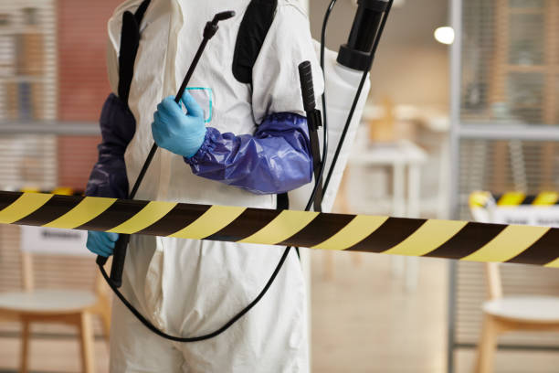 Professional Biohazard Cleanup technician working in Colchester, CT